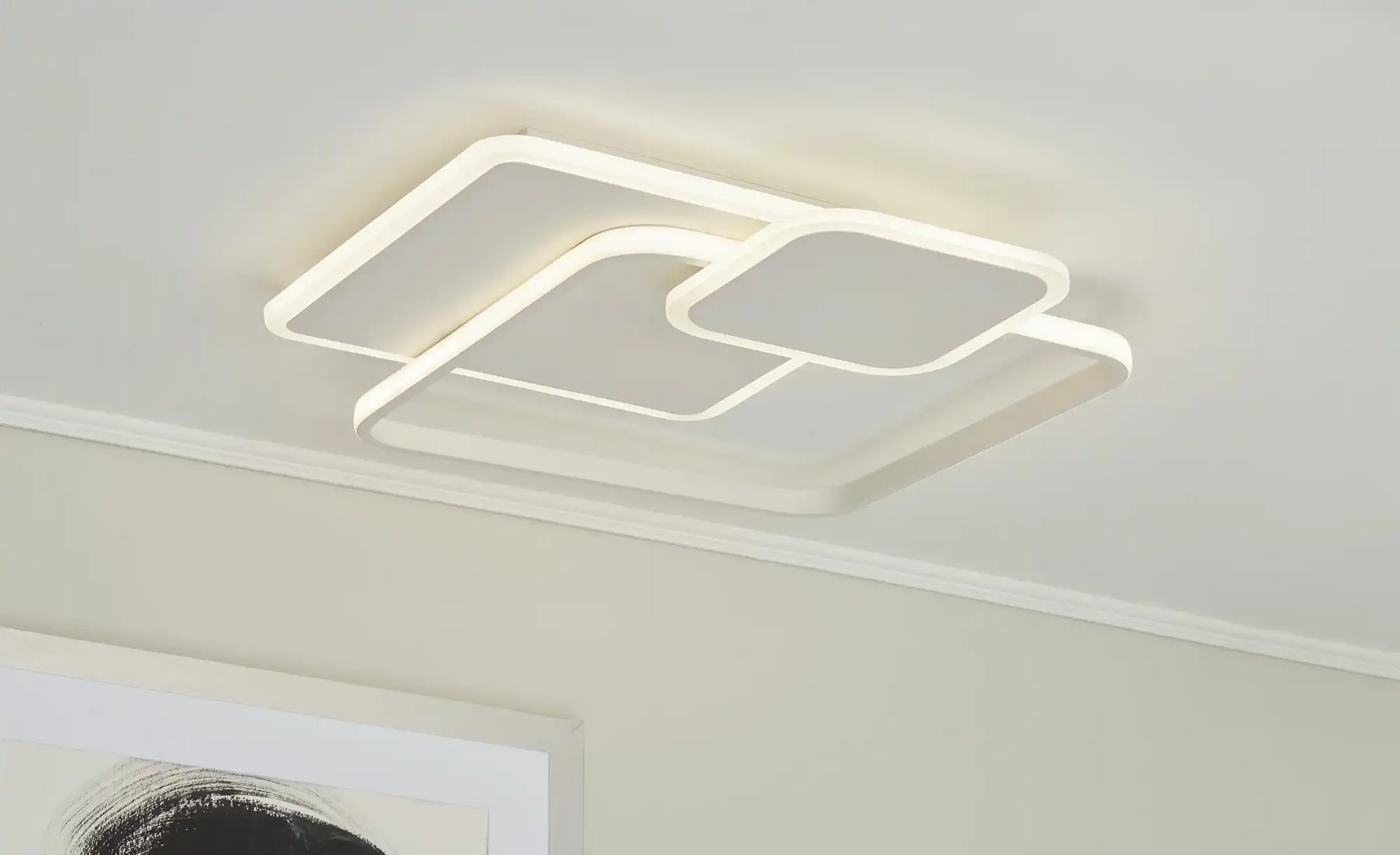 Meisterleuchten LED-Deckenleuchte, weiß, ´Quadrate`