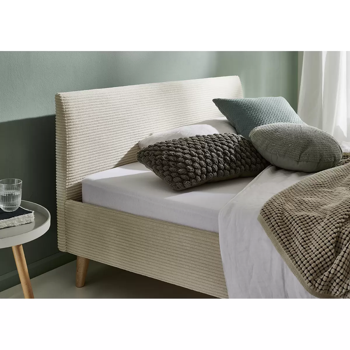 Polsterbett Wicki 140x200 Beige
