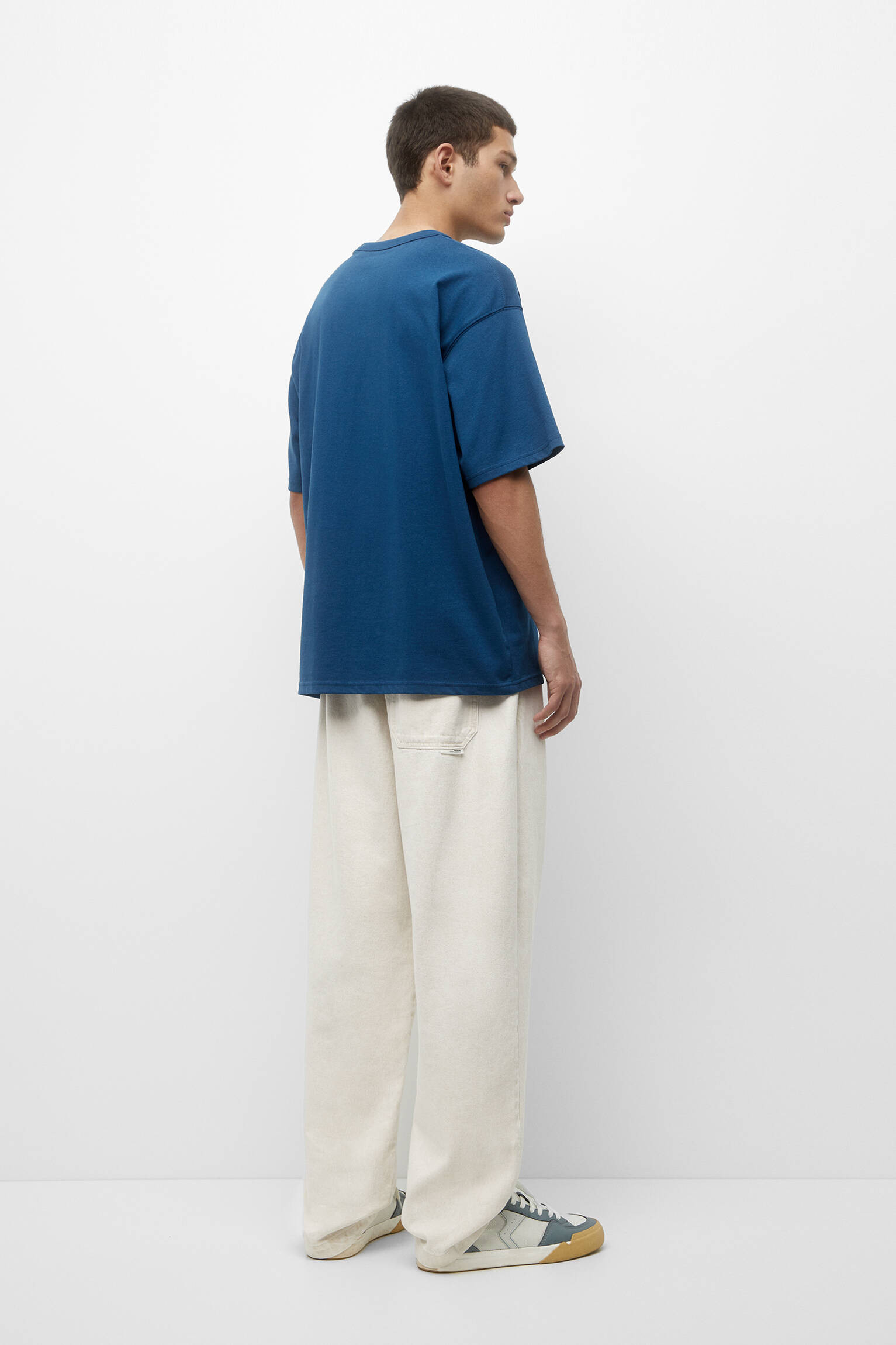 Calça jogger rústica - branco off-white