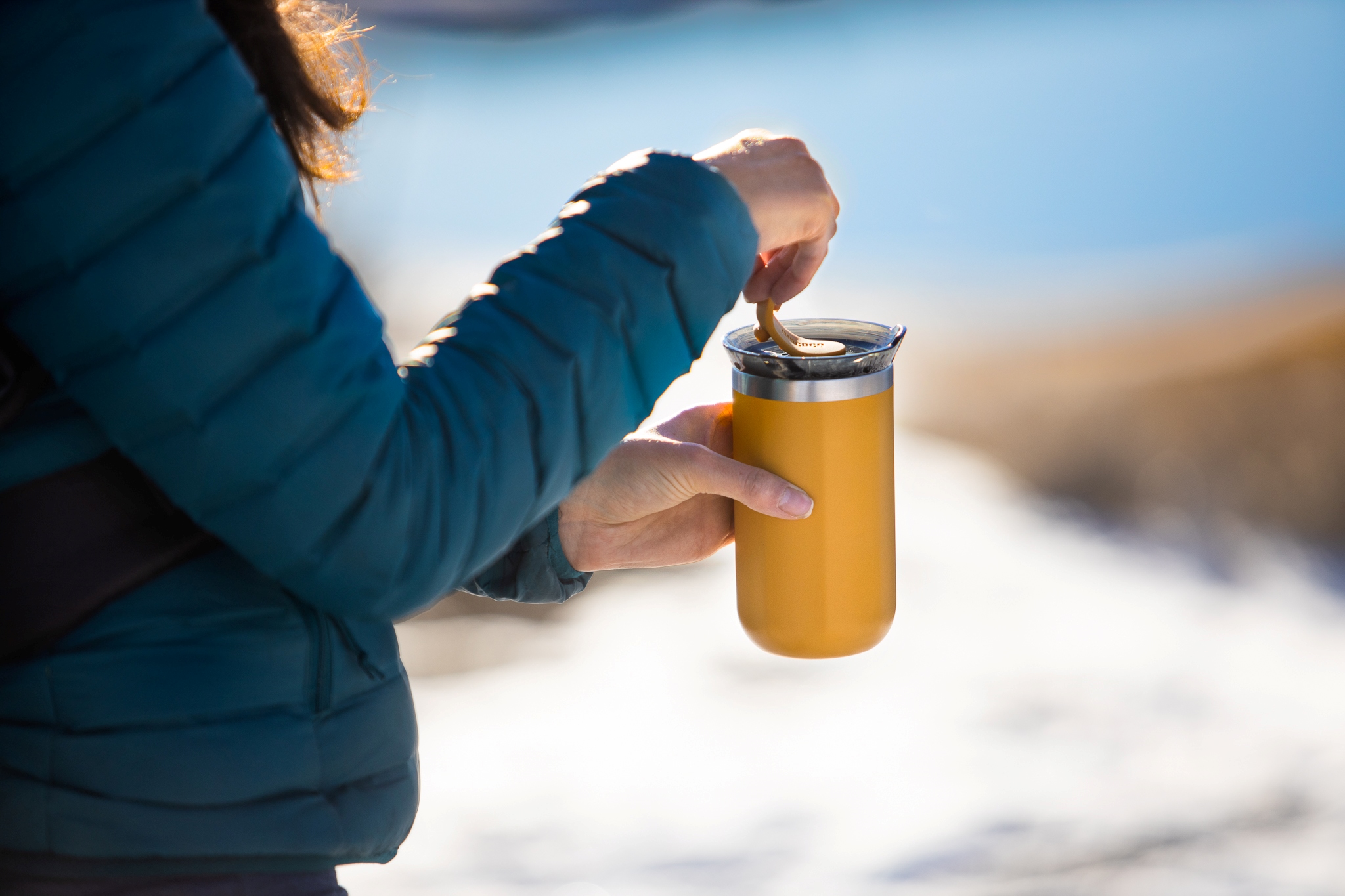 Octaroma Lungo thermosbeker - Amber Yellow