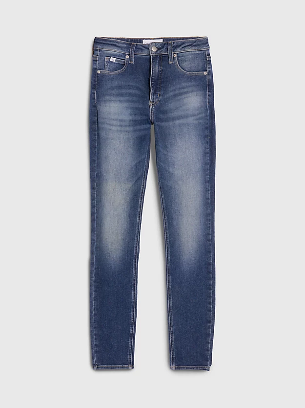 Calça jeans skinny de cintura alta