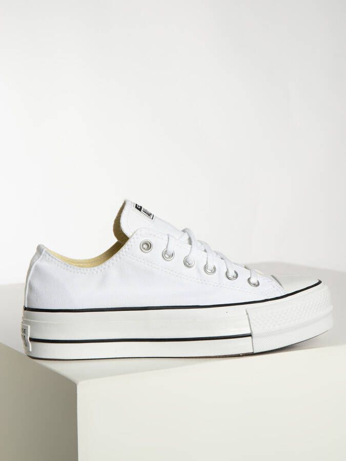 Converse Chuck Taylor All Star Platform Low Dames Schoenen White Textil Foot Locker