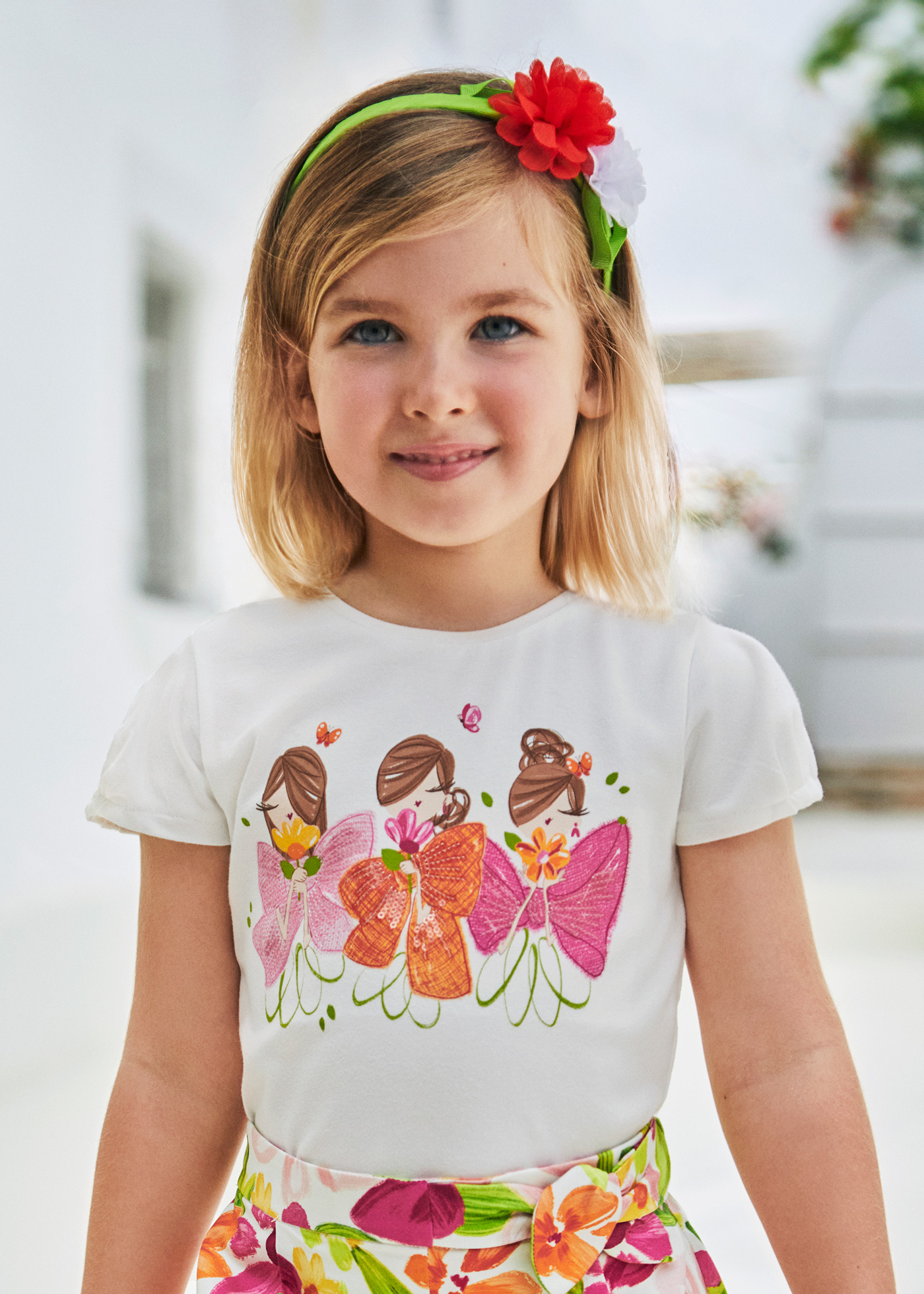 Camiseta estampada Better Cotton para meninas