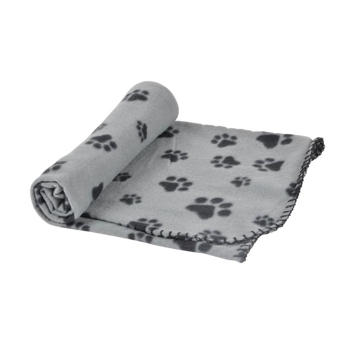 PLAID CHIEN 100X70CM DESIGN PATTOU GRIS