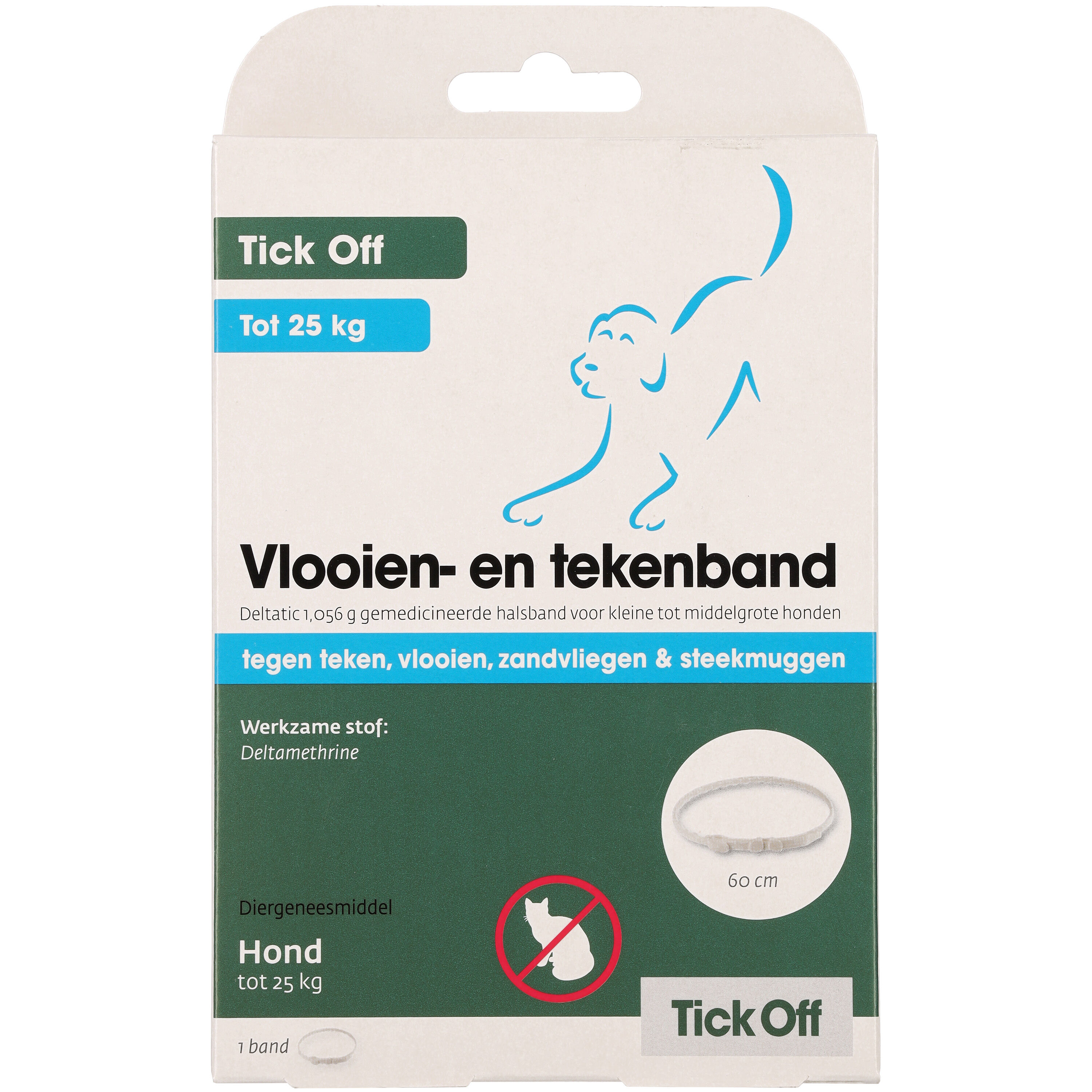 Tick off - Anti Vlooien en Tekenband Hond - S/M