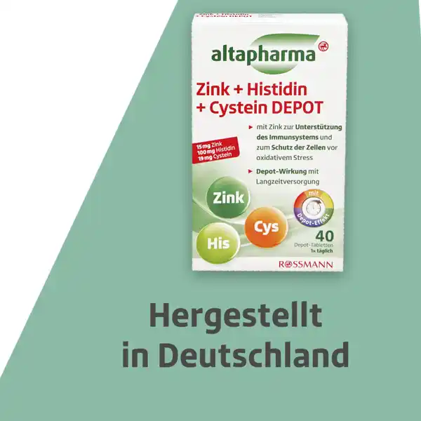 Zink + Histidin + Cystein Depot Tabletten