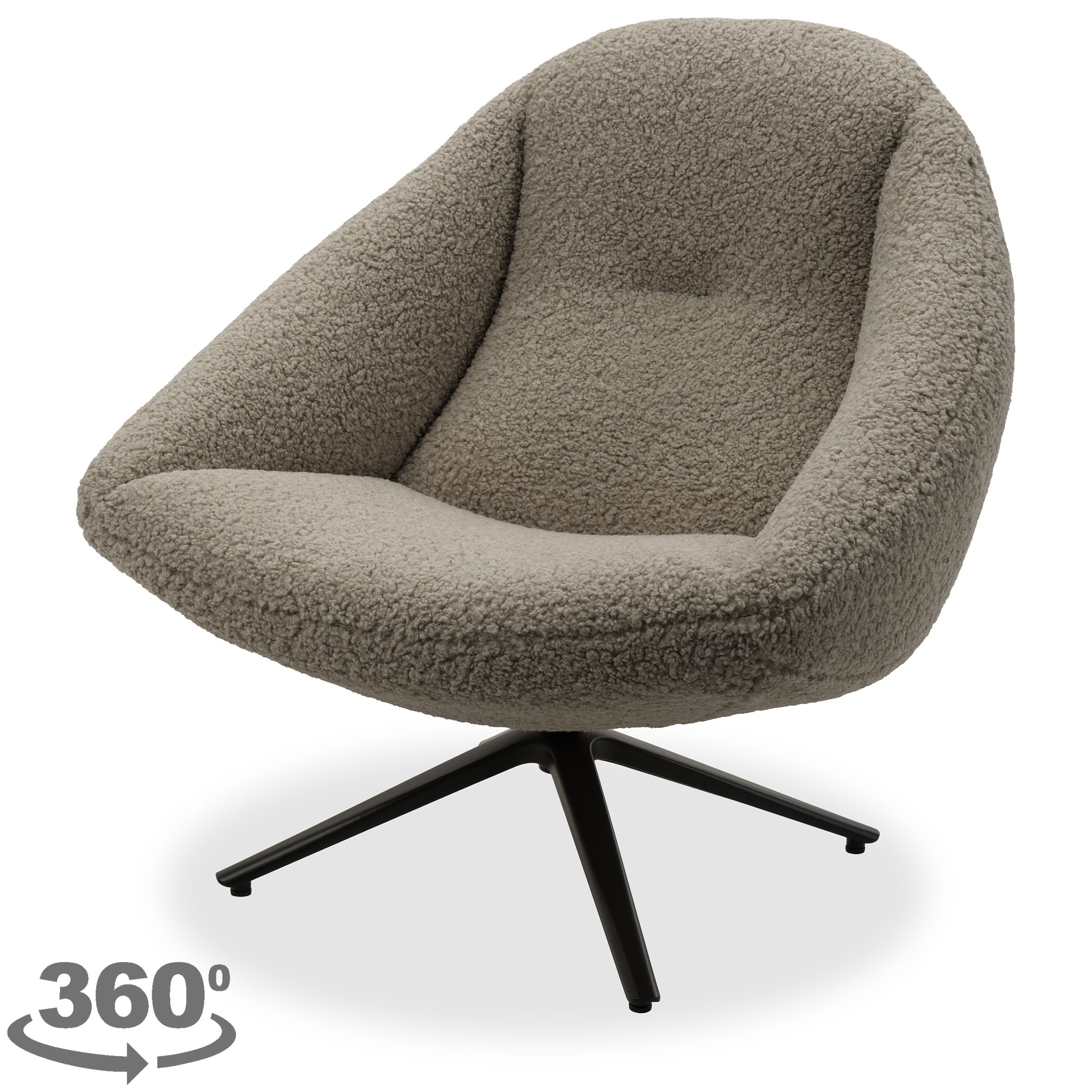 Draaifauteuil Boudewijn B89 x D80 x H97 cm