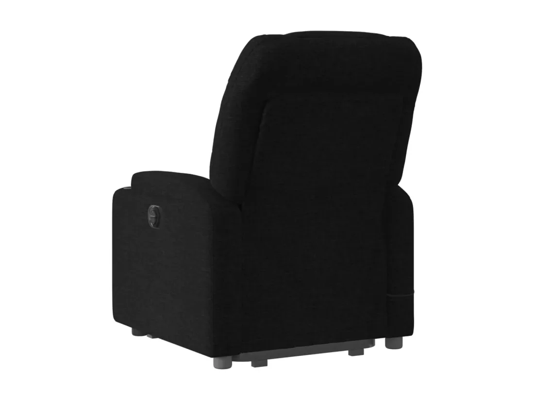 Fauteuil inclinable massant électrique Noir Tissu
