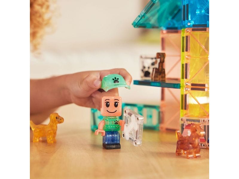 Magna-Tiles Puppy Park 27 Teile Bau-Set mit 27 magnetischen Teilen