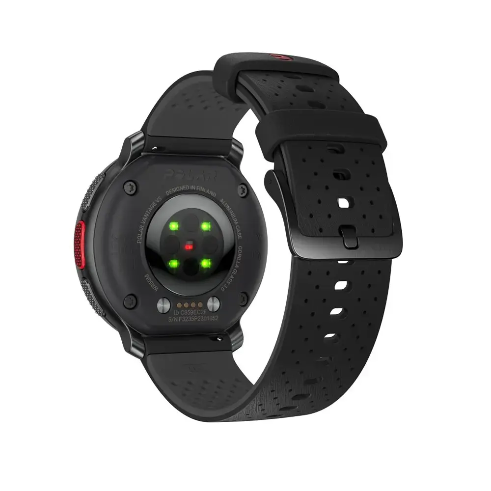 Polar Vantage V3 HR Sporthorloge Zwart/Zwart S-L