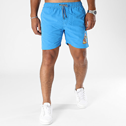 Short De Bain Gorille Graffiti Bleu Roi