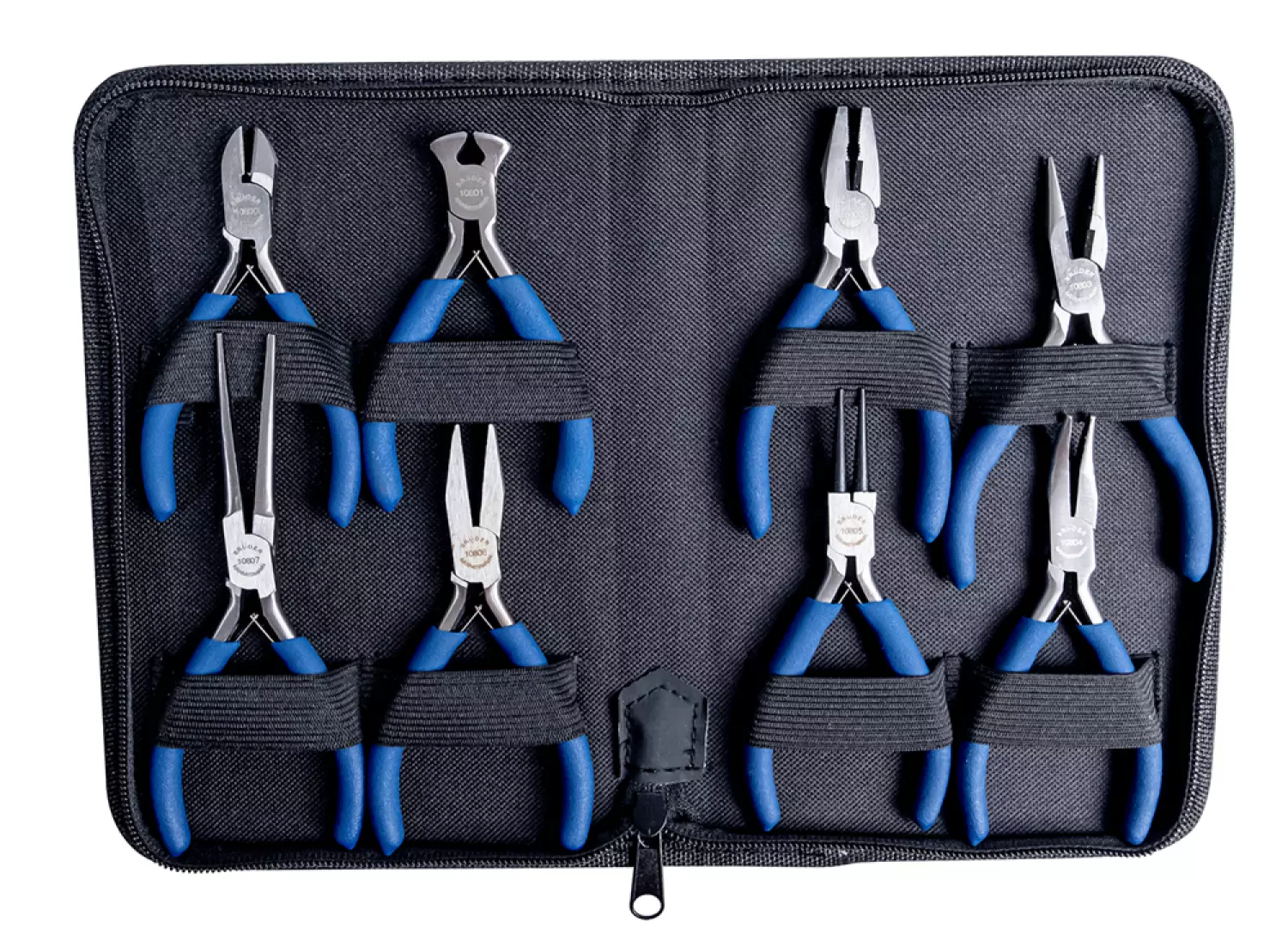 Brüder Mannesmann 10808 8-delige mini tangenset in etui