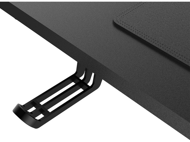Ultradesk Gaming Tisch Uplift Braun/Schwarz Robuster Gaming-Tisch mit elektrischer und stufenloser Höhenverstellung