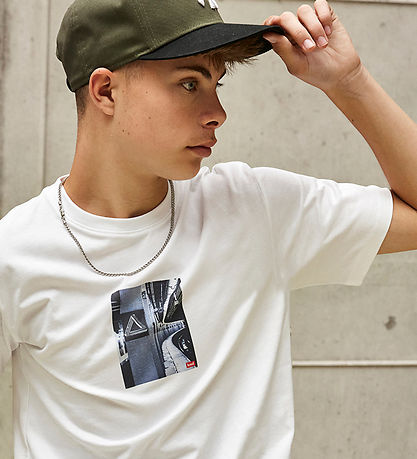 Hound T-shirt - White m. Print