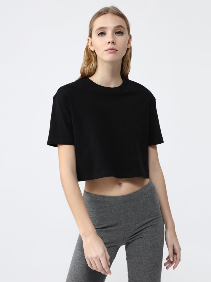 Conjunto com 2 tops cropped básicos - Branco