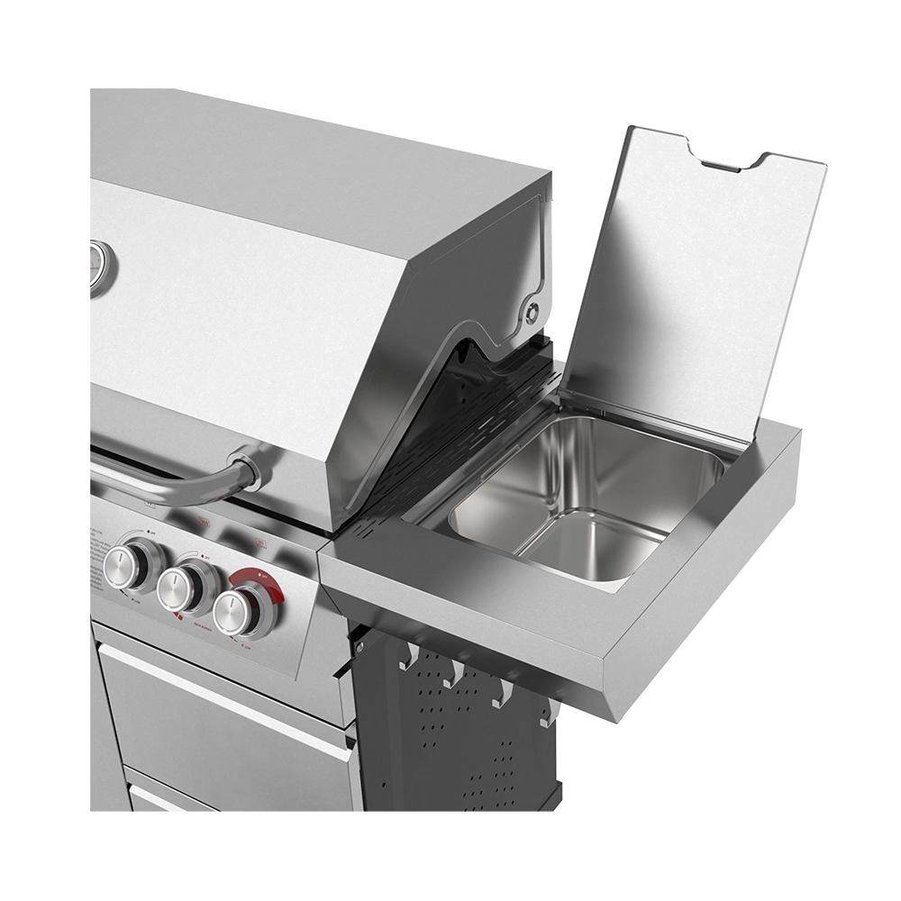 Gasgrill Expert 6 Brenner Edelstahl