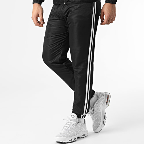 Ensemble De Survêtement Avec Bandes 0043 Noir