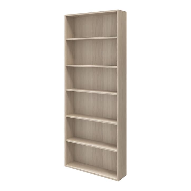 Étagère bibliothèque ouverte effet chêne GoodHome Atomia H. 187,5 x L. 75 x P. 20 cm