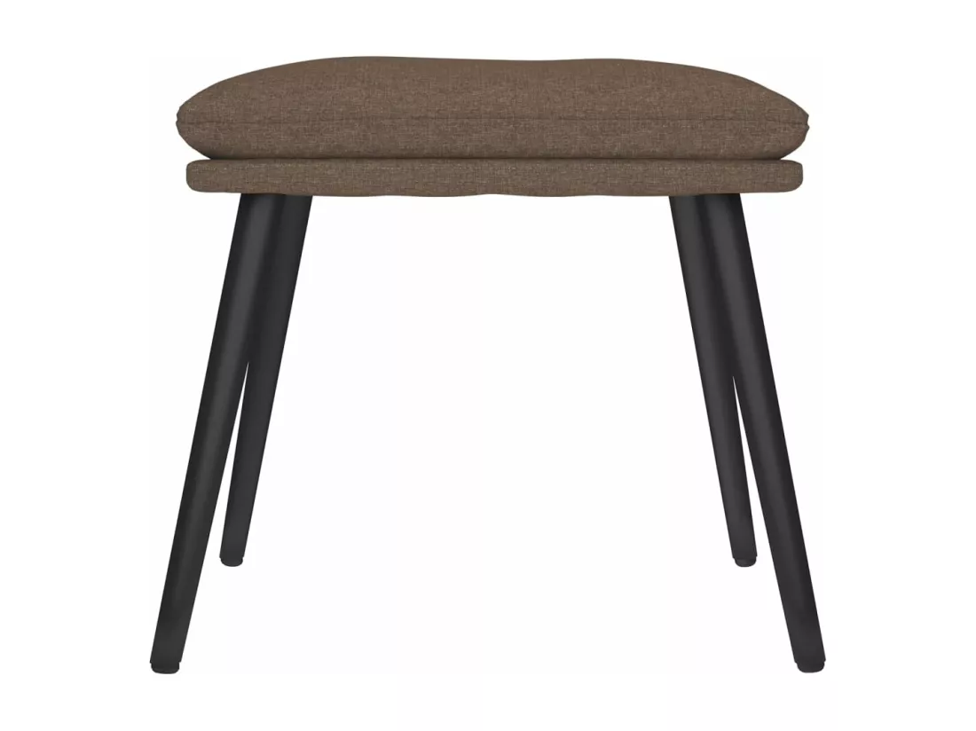 Repose-pied Taupe 45x29,5x35 cm Tissu