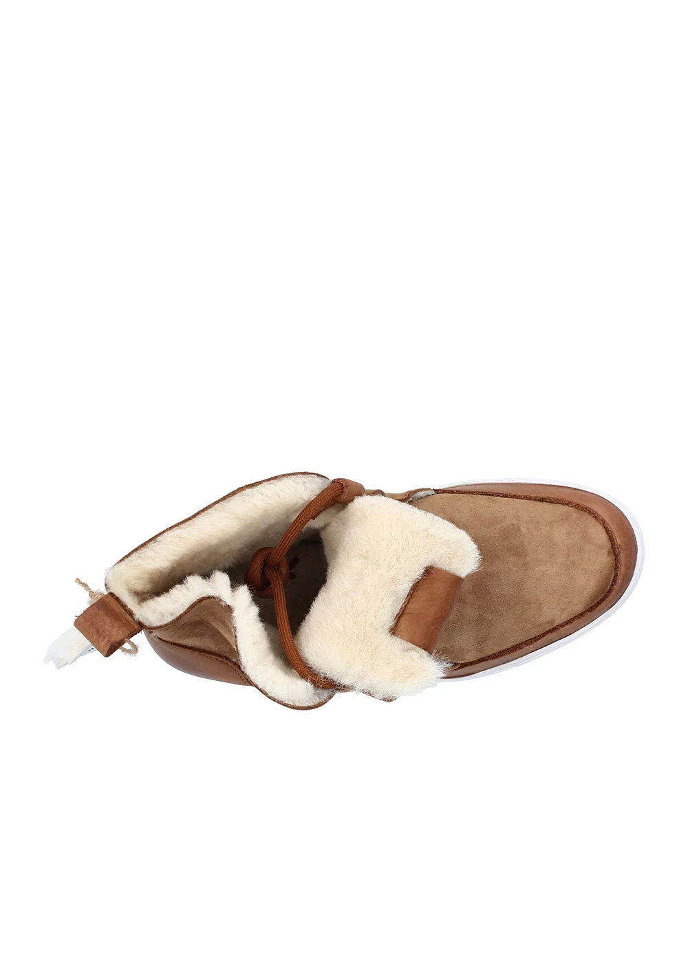 SNEAKER KALLIK YL56 SHEARLING RUST