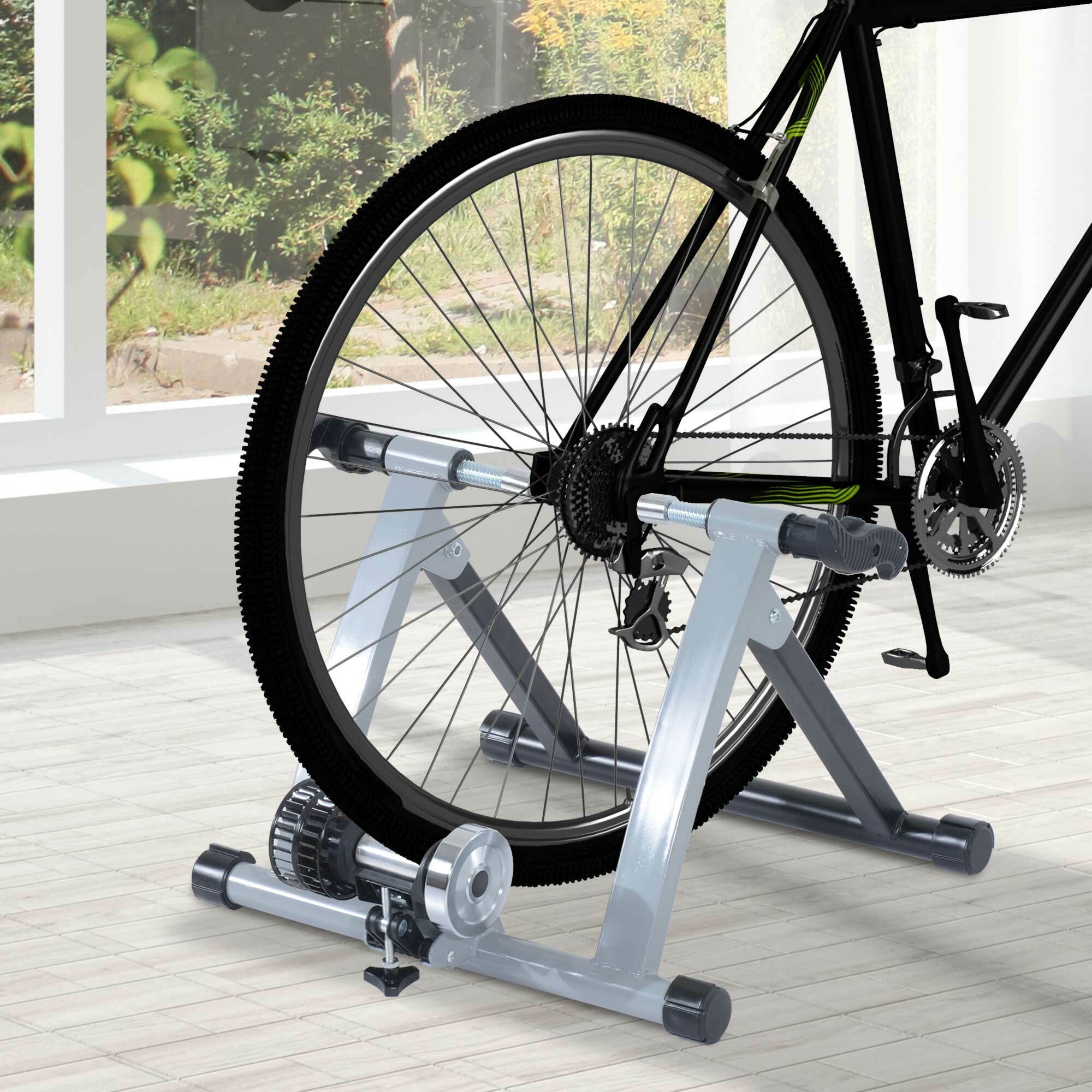 HOMCOM Heimtrainer mit Luftwiderstandsbremse silber, schwarz 39,1 x 54,5 x 47,2 cm (LxBxH)