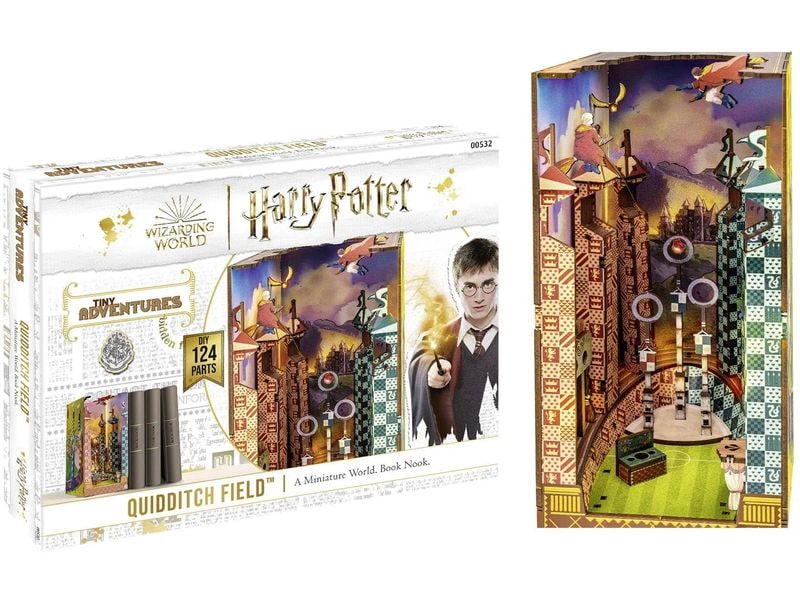 Revell Bausatz Quiddich Field Harry Potter Zauberhafte Miniaturwelt mit LED-Beleuchtung für Ihr Bücherregal