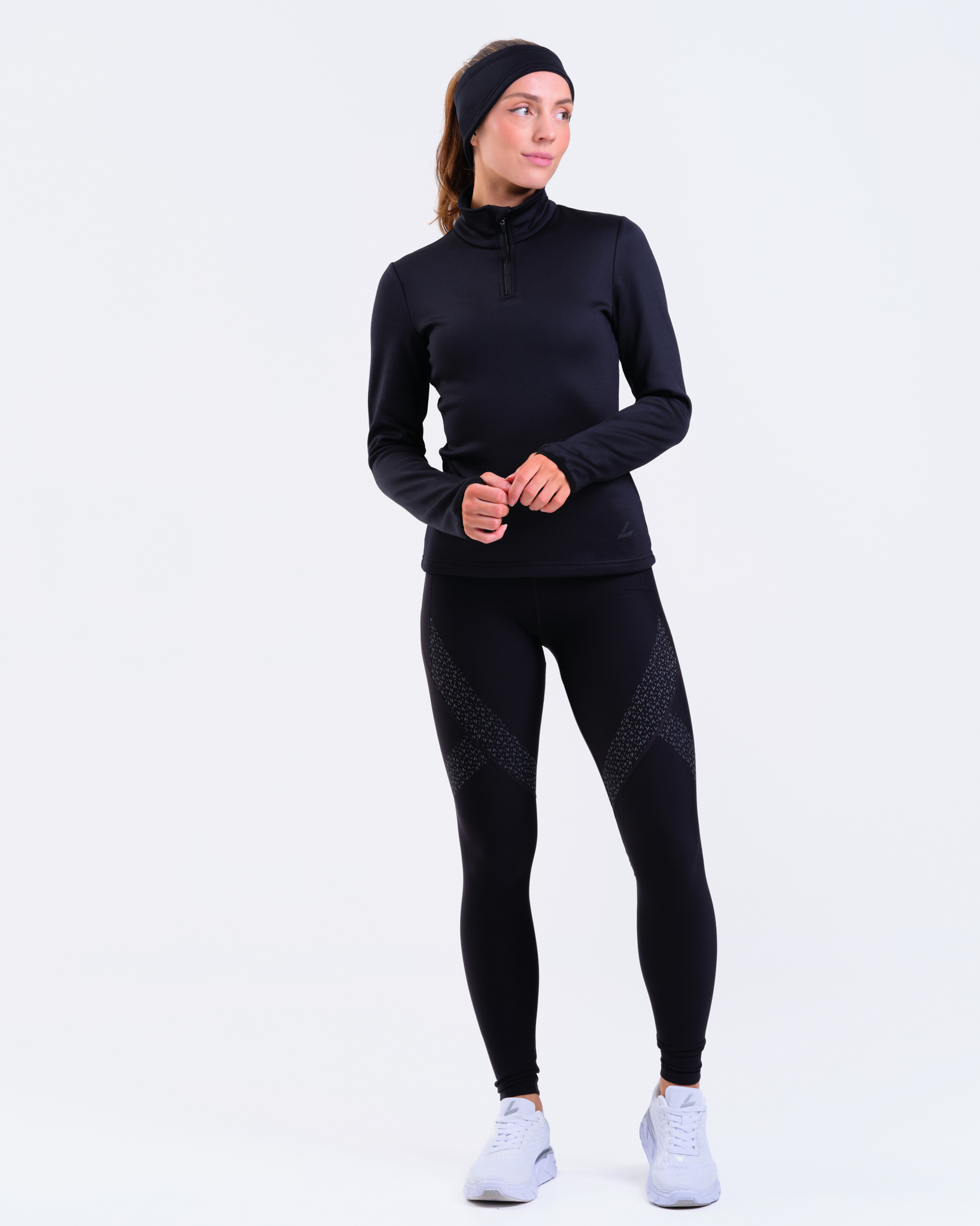 LEVITY Conquer Winter Pocket Tights Black Reflective
