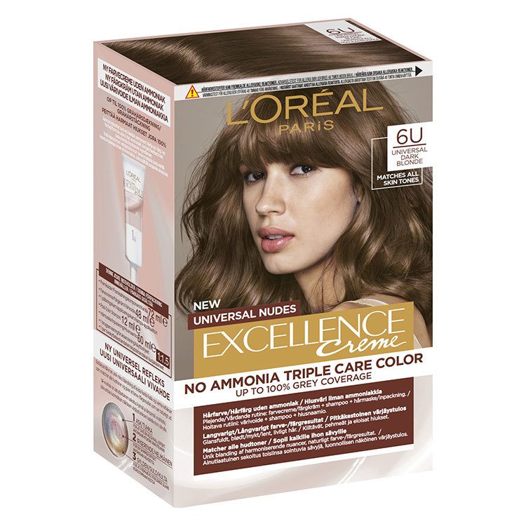 L'Oréal Paris Excellence Universal Nudes 6U Universal Dark Blonde 192ml