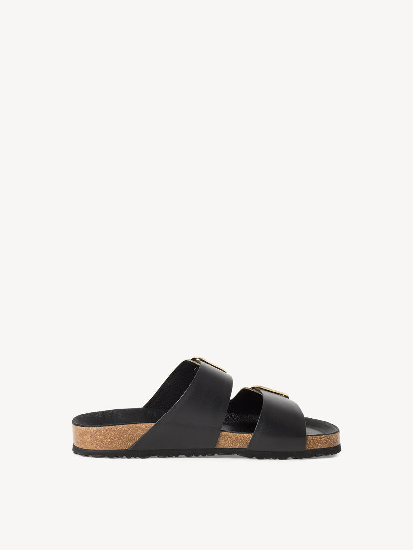 Leren Slipper - zwart