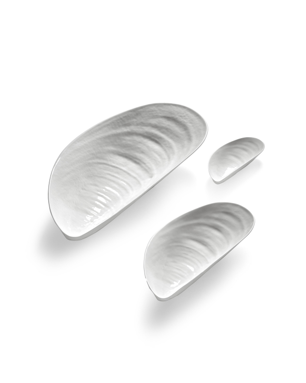 Serax Les Objets Mouleversants by Wouters & Hendrix schaal L White