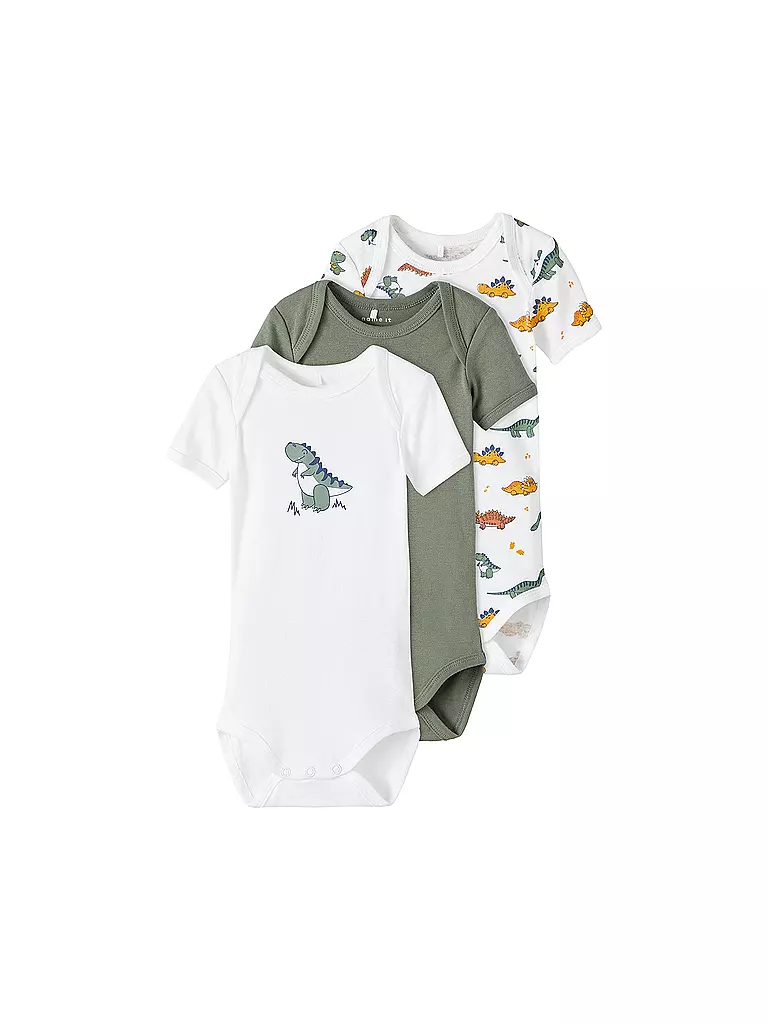 NAME IT Baby Body 3-er Pkg. NBMBODY  olive