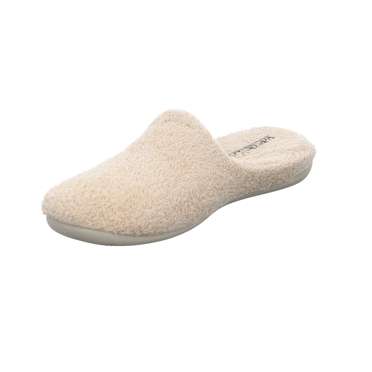 VAN DER LAAN Hausschuh Beige Textil