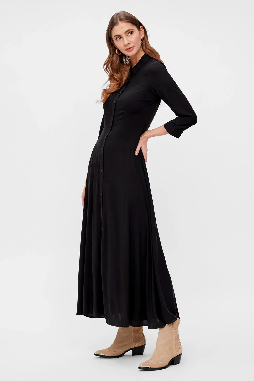 Y.A.S YasSavanna Long Shirt Dress S. Noos