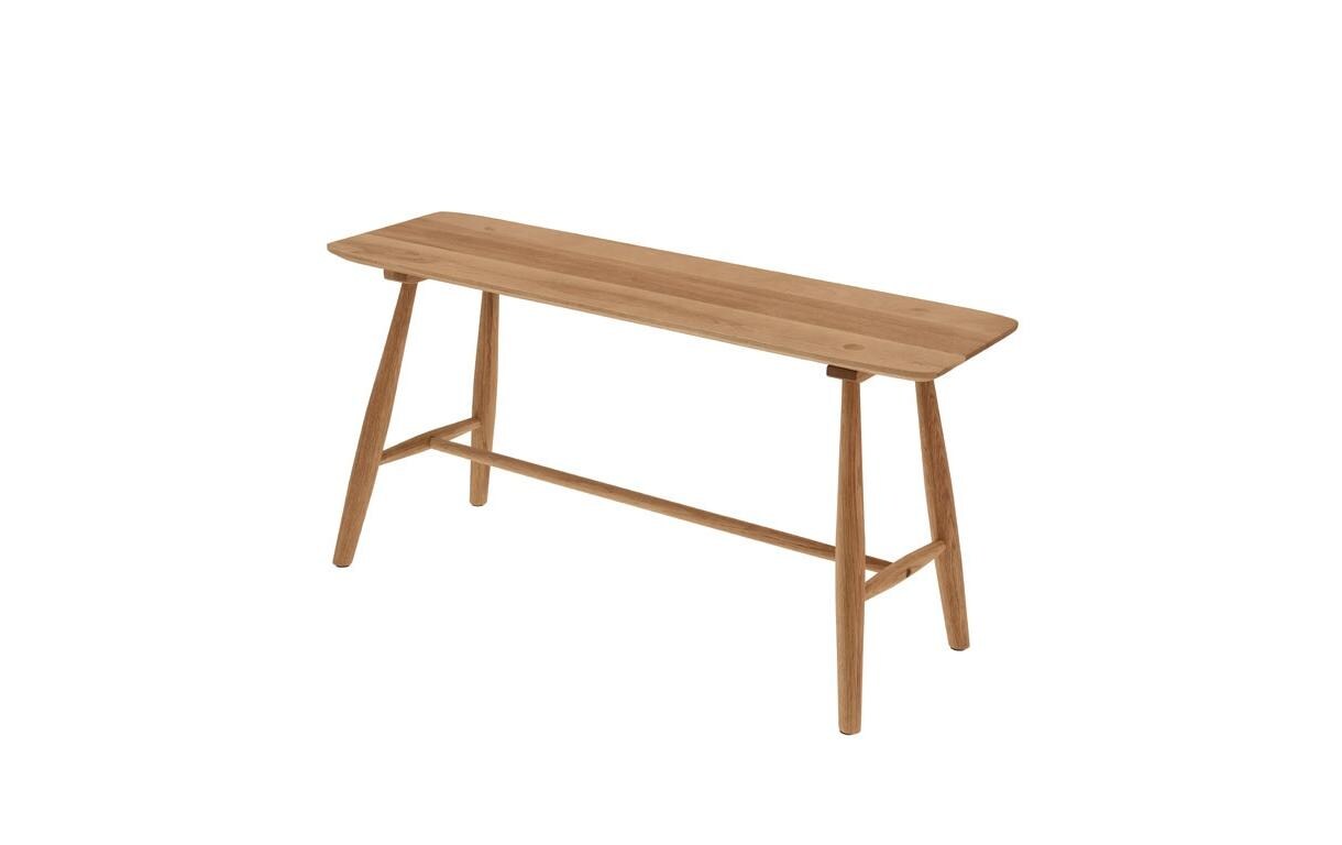 Sitzbank 90 x 28 cm, Nature<br>Bank aus geöltem Eichenholz