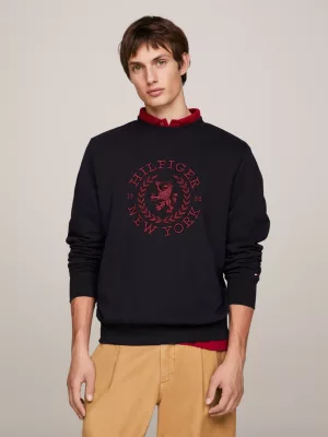 Moletom com logo Crest oversized