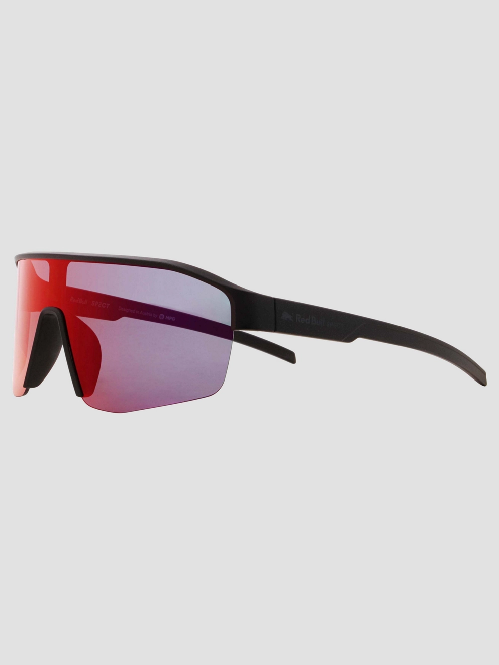 Red Bull SPECT Eyewear DUNDEE-006 Black Sunglasses smoke with red mirror