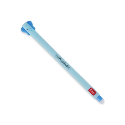 Legami - Stylo effaçable - éléphant - bleu