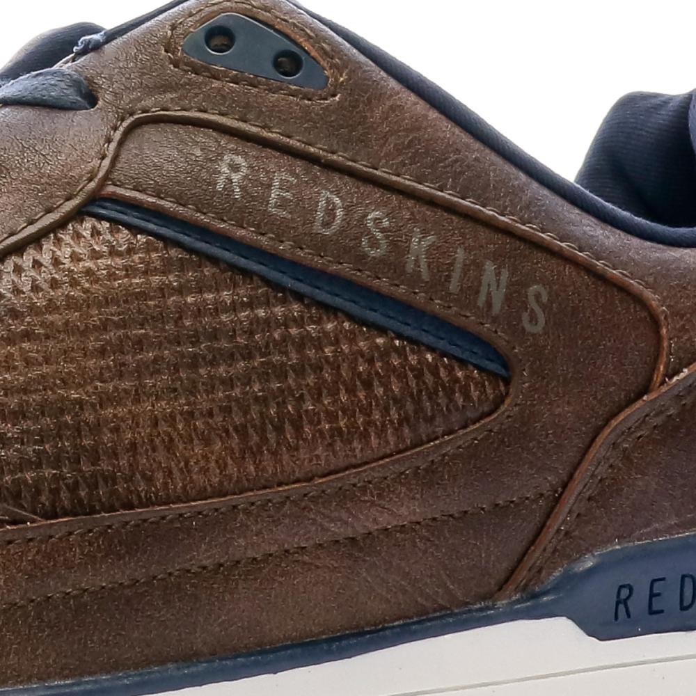 Redskins Baskets en Cuir Marron Homme Redskins Aurore