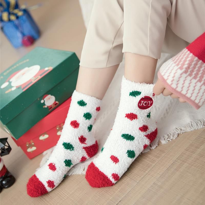 Autuna - Kerst Cartoon Fleece Sokken
