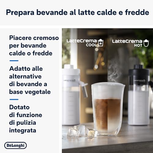 De'Longhi Eletta Explore ECAM452.57.G, Machine à Café Barista avec LatteCrema Hot and Cool, Machine à Espresso, Machine à Café Automatique, Extraction Froide, Gris Foncé : Cuisine et Maison