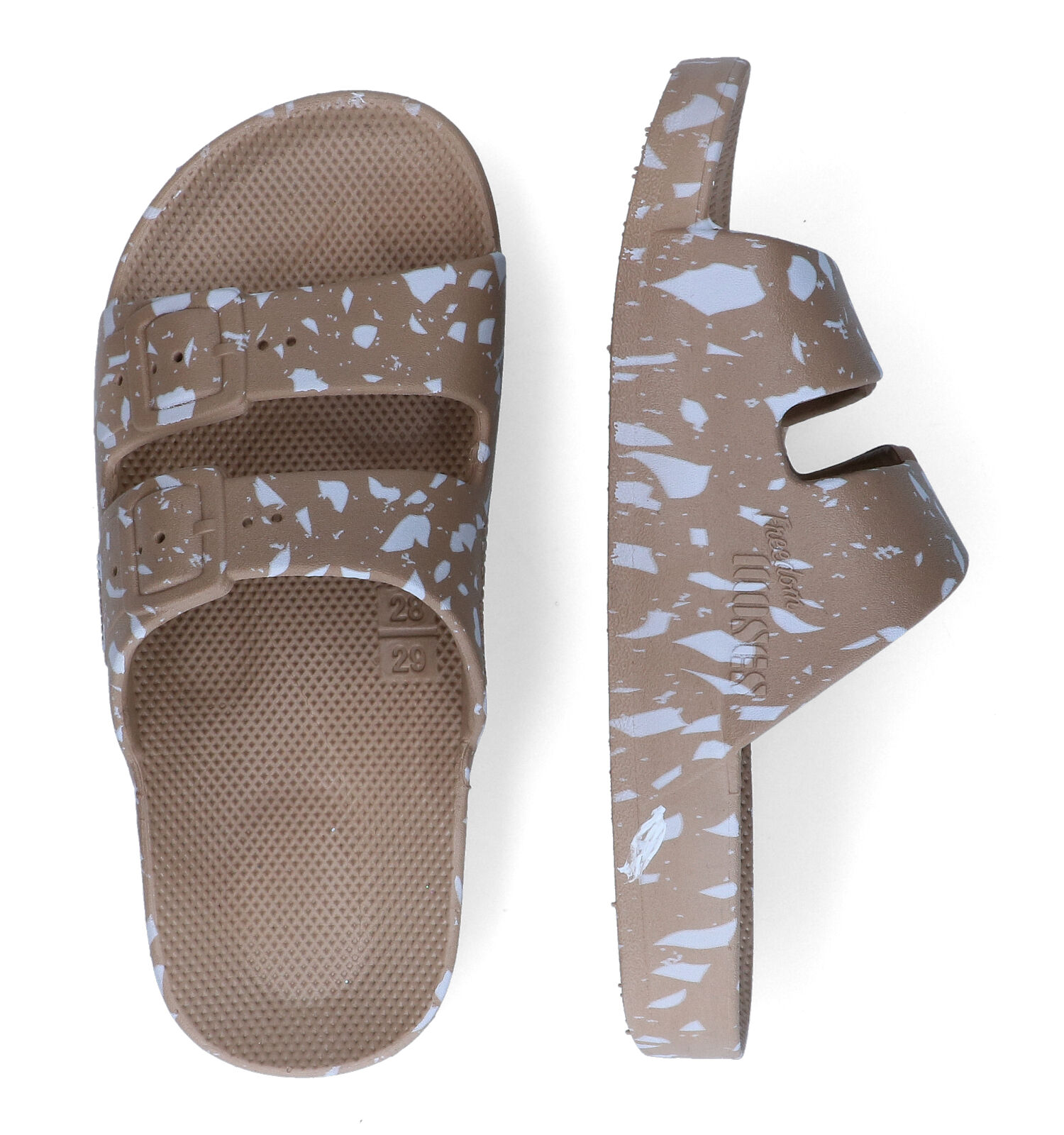 Badslippers beige