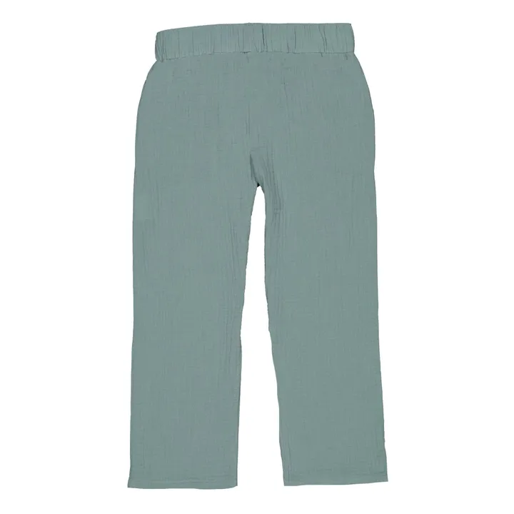 Petite Lucette Pantalon Coton Bio Paul | Bleu gris