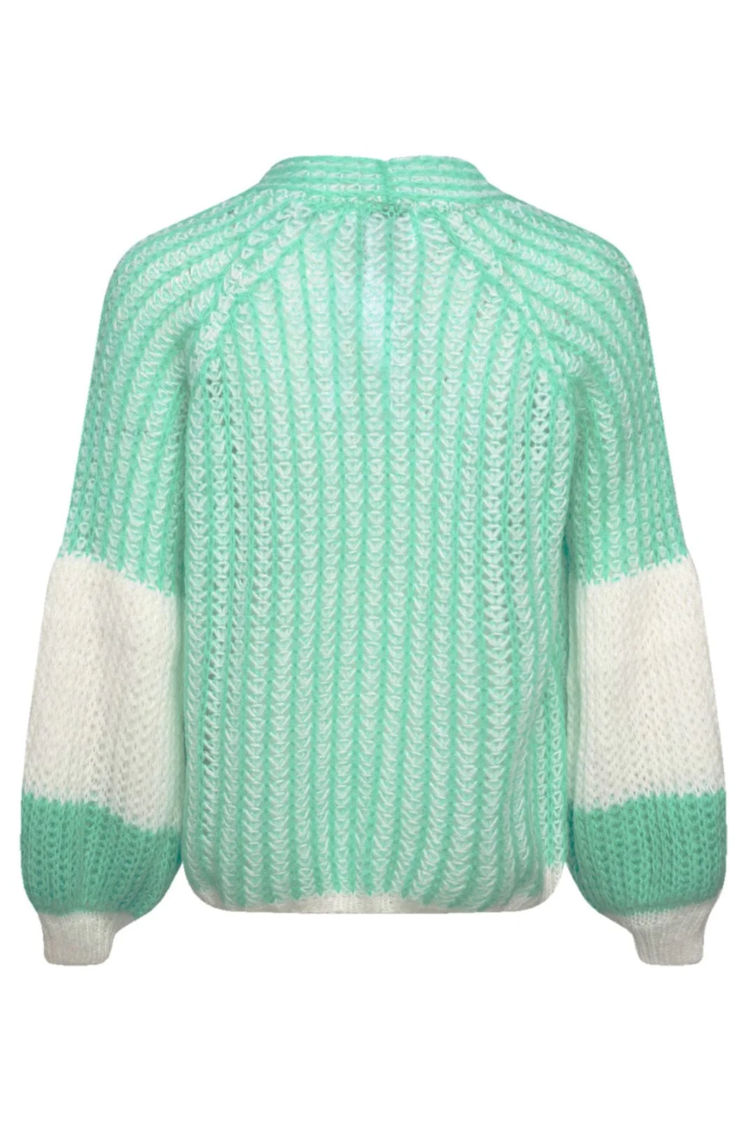 Noella Liana Knit Cardigan mint white