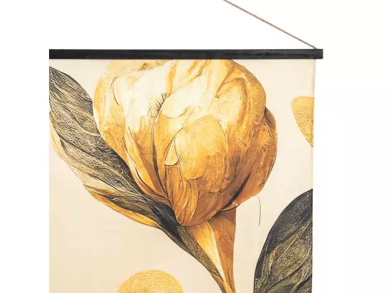 Toile imprimée en parchemin