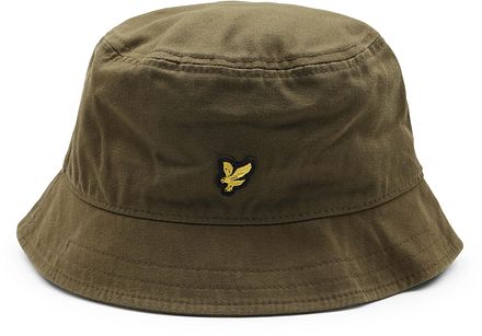 Lyle & Scott Bucket Hat Donkergroen HE800AF-W485 kopen