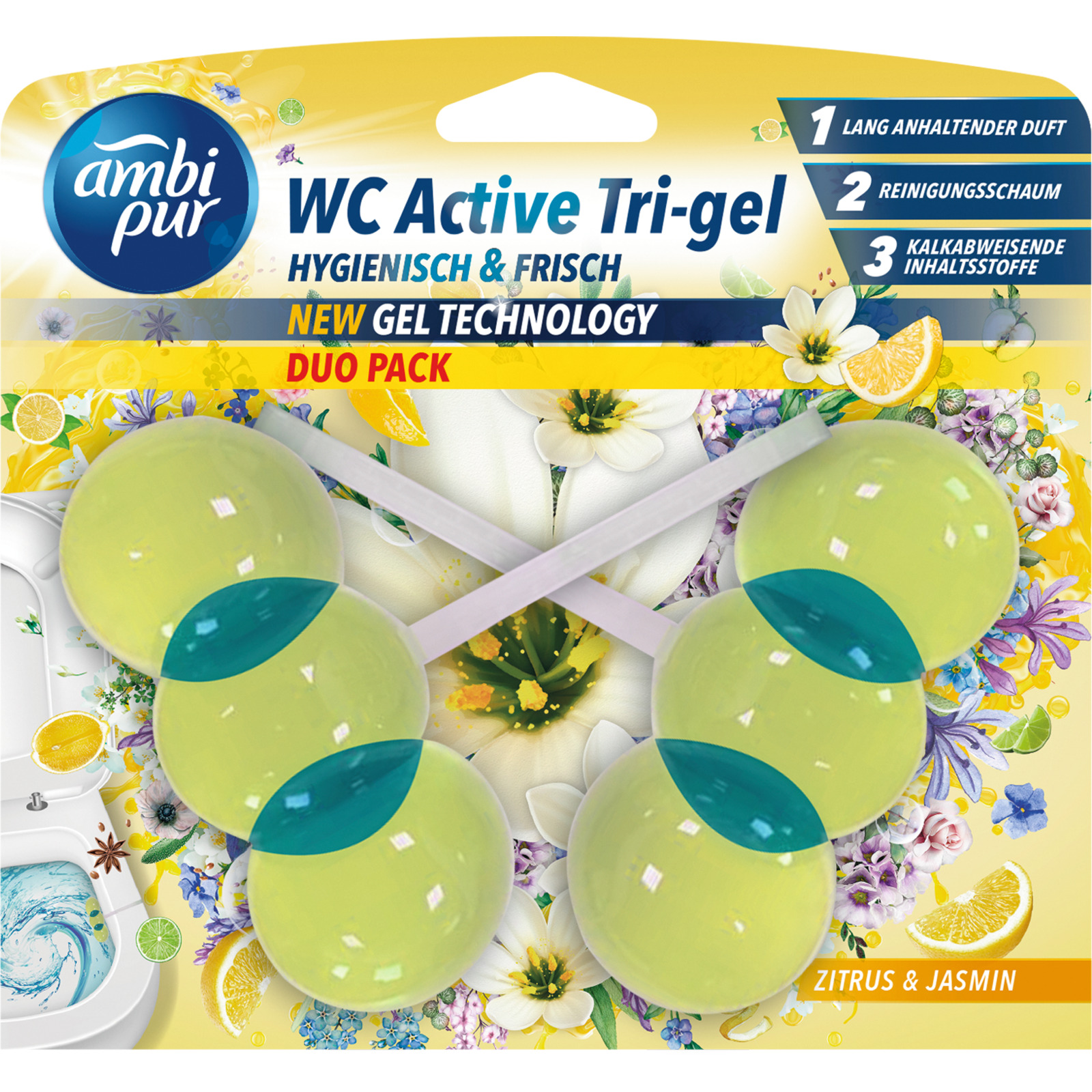 ambi pur Tri-gel Citrus & Jasmin 2 x 45 g