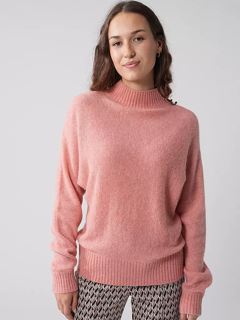 OPUS Rollkragenpullover PANWERP rosa