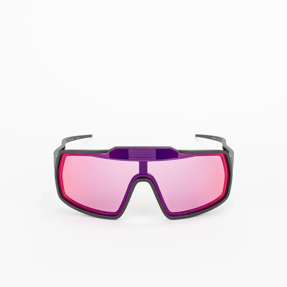Out Of Bot 2 Fietsbril Zwart met IRID Rood Lens