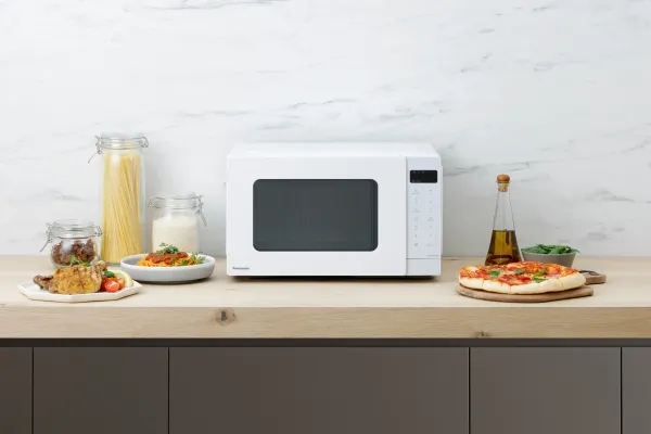 Panasonic NN-K35NWM - Mikrobølgeovn med grill - 24 liter - 900 W - hvid