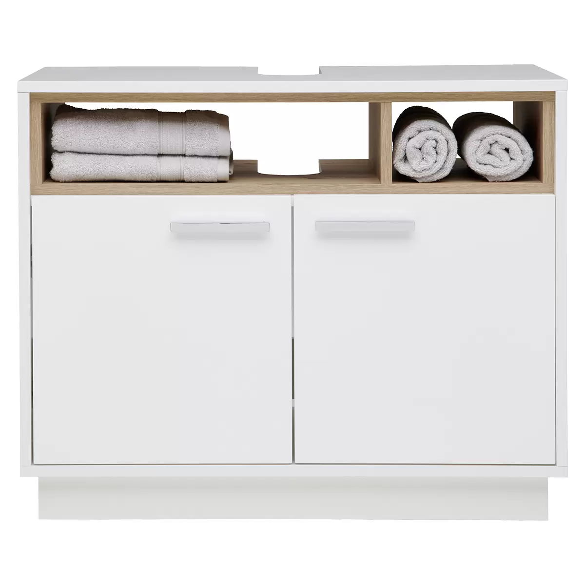 Waschbeckenunterschrank Milano WBU weiss,Artisan Eiche